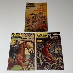 3 VINTAGE CLASSICS ILLUSTRATED COMICS